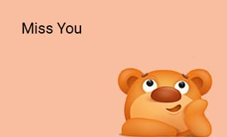 Miss You group greeting cards