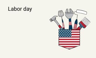 Labor Day group greeting cards
