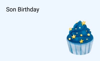 Son Birthday group greeting cards