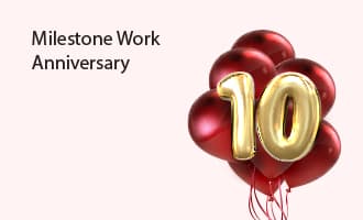 Milestone Work Anniversary group greeting cards