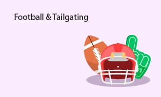 Football & Tailgating invitations