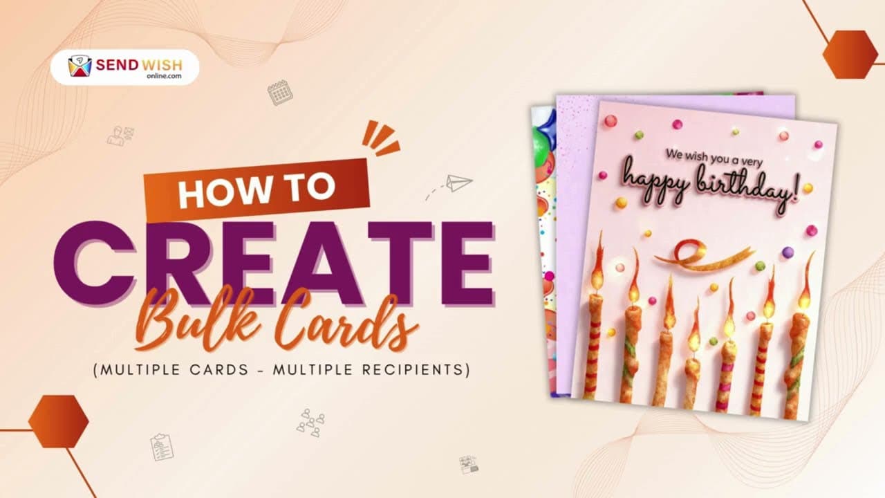 How to create a group card video