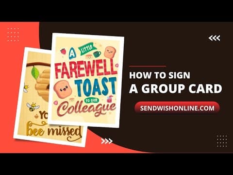 How to sign a Group Card?
