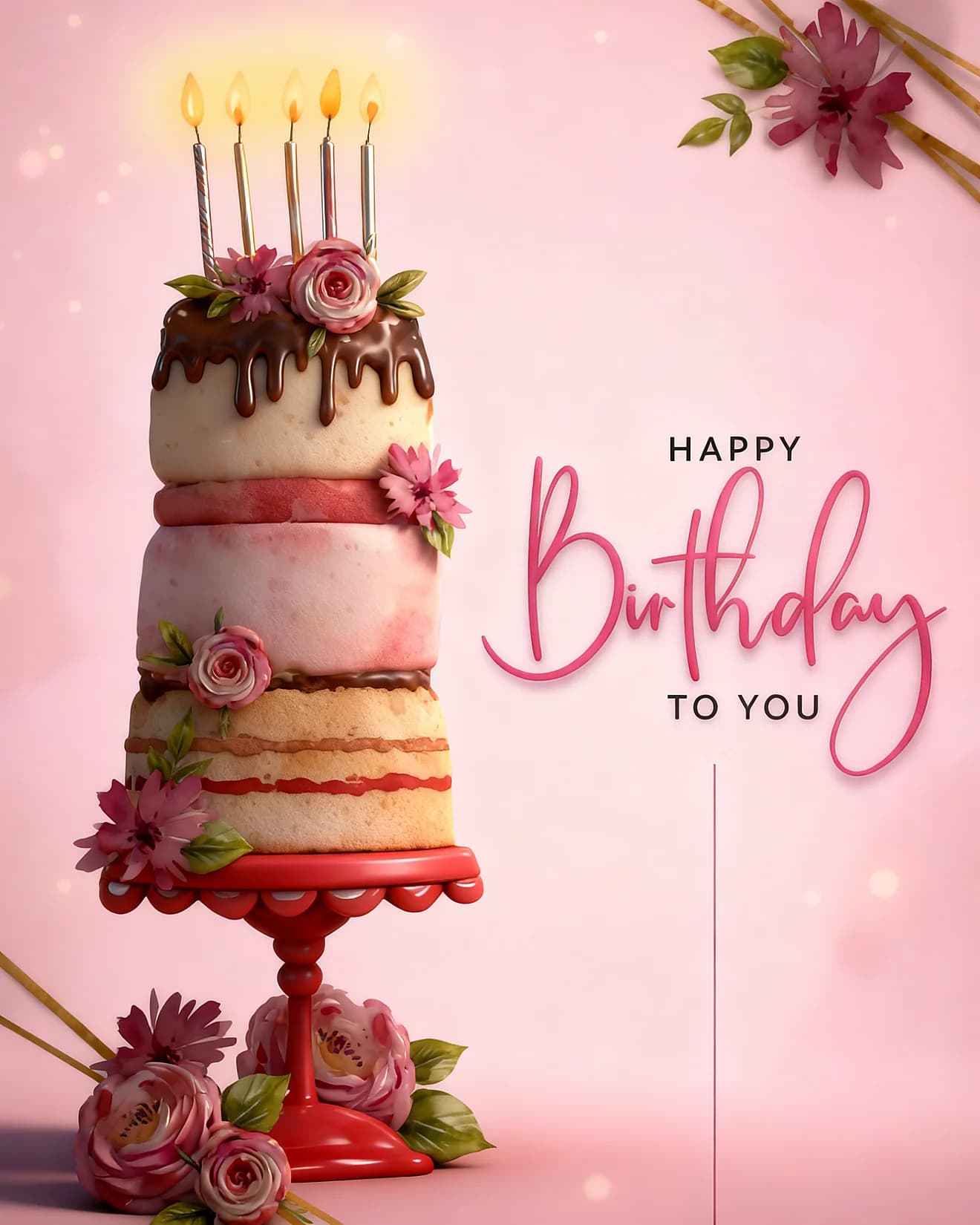 Pink Floral Celebration Pink Floral Celebration