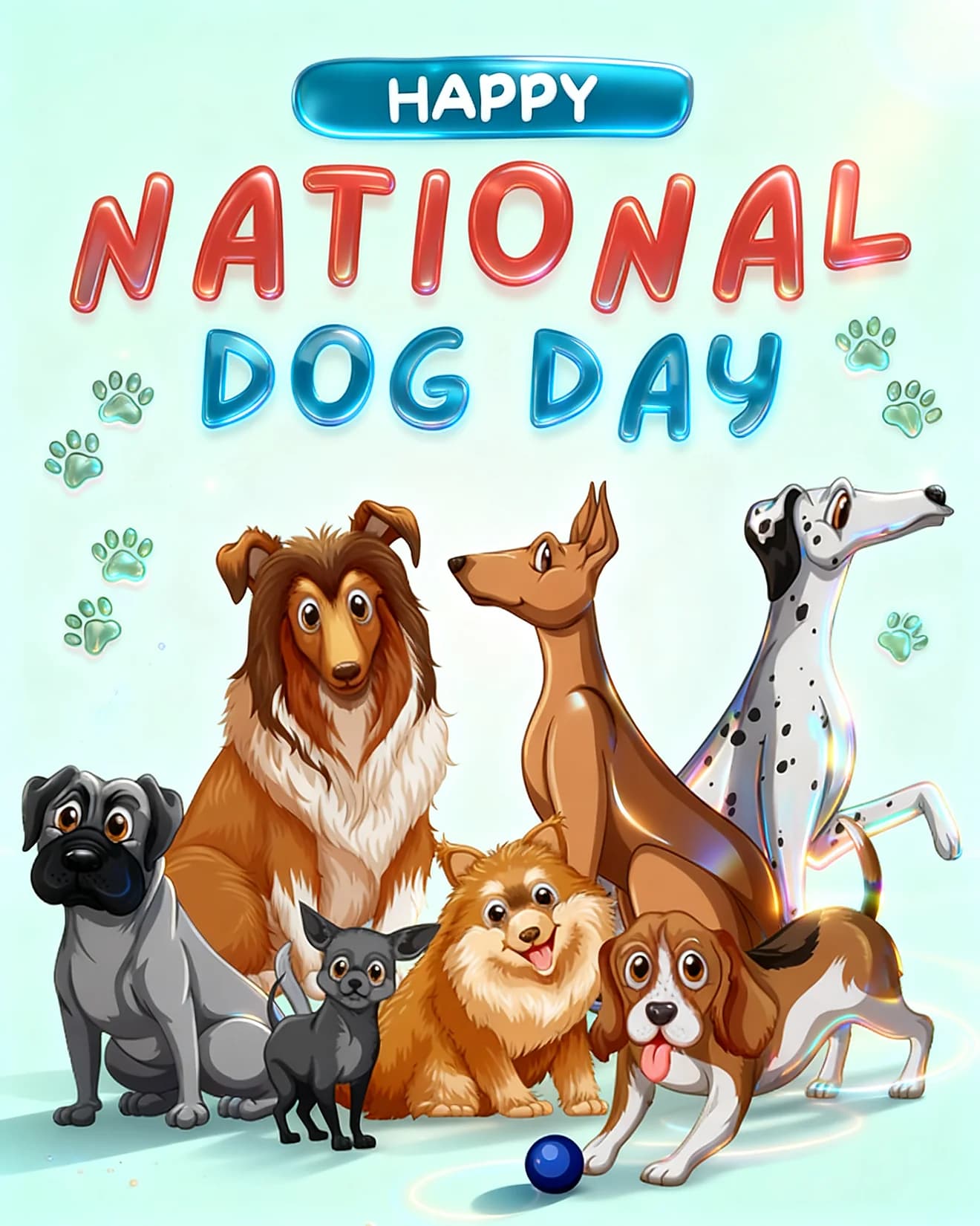 Six Playful Pups Six Playful Pups