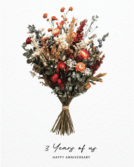 3 Years floral 3 Years floral