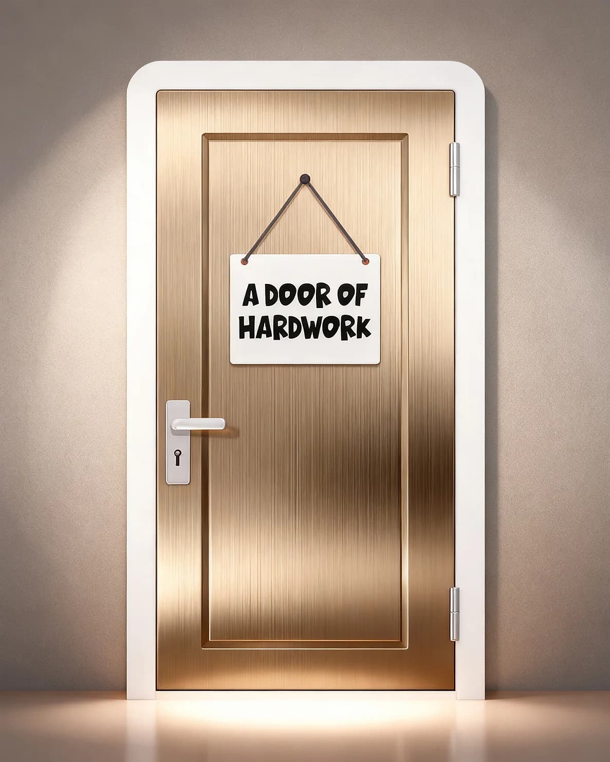 Brushed Gold Hardwork Door Brushed Gold Hardwork Door