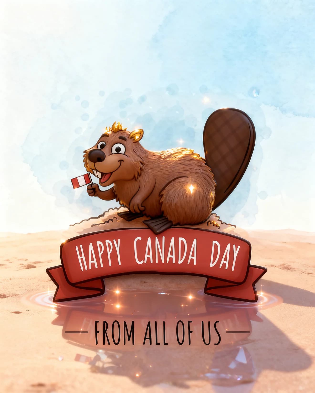 Crown Beaver Flag Banner Crown Beaver Flag Banner
