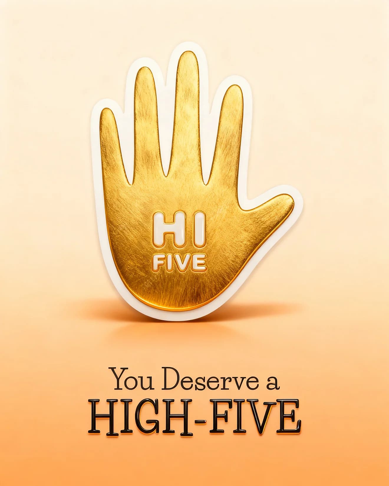 You Deserve High-Five You Deserve High-Five