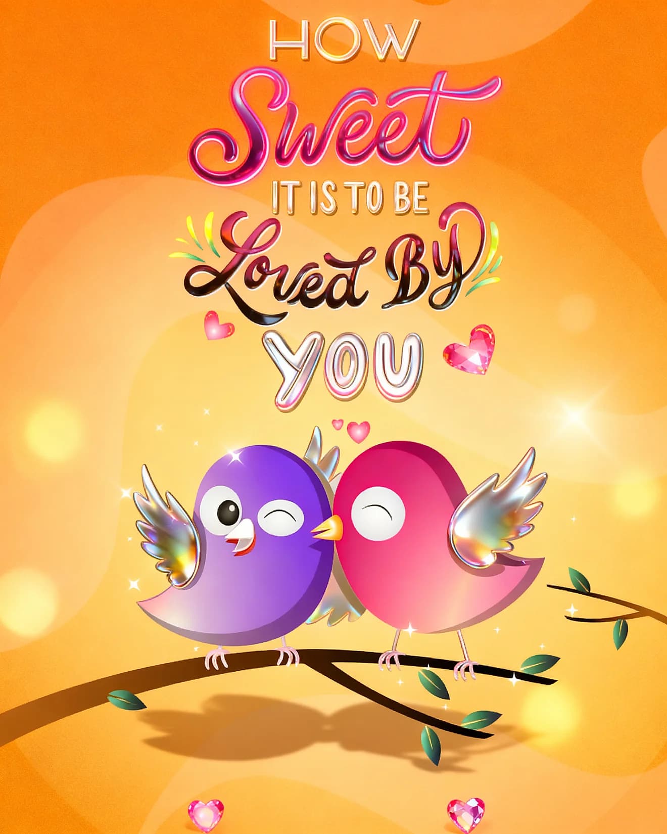 Sweet Lovebirds Branch Sweet Lovebirds Branch