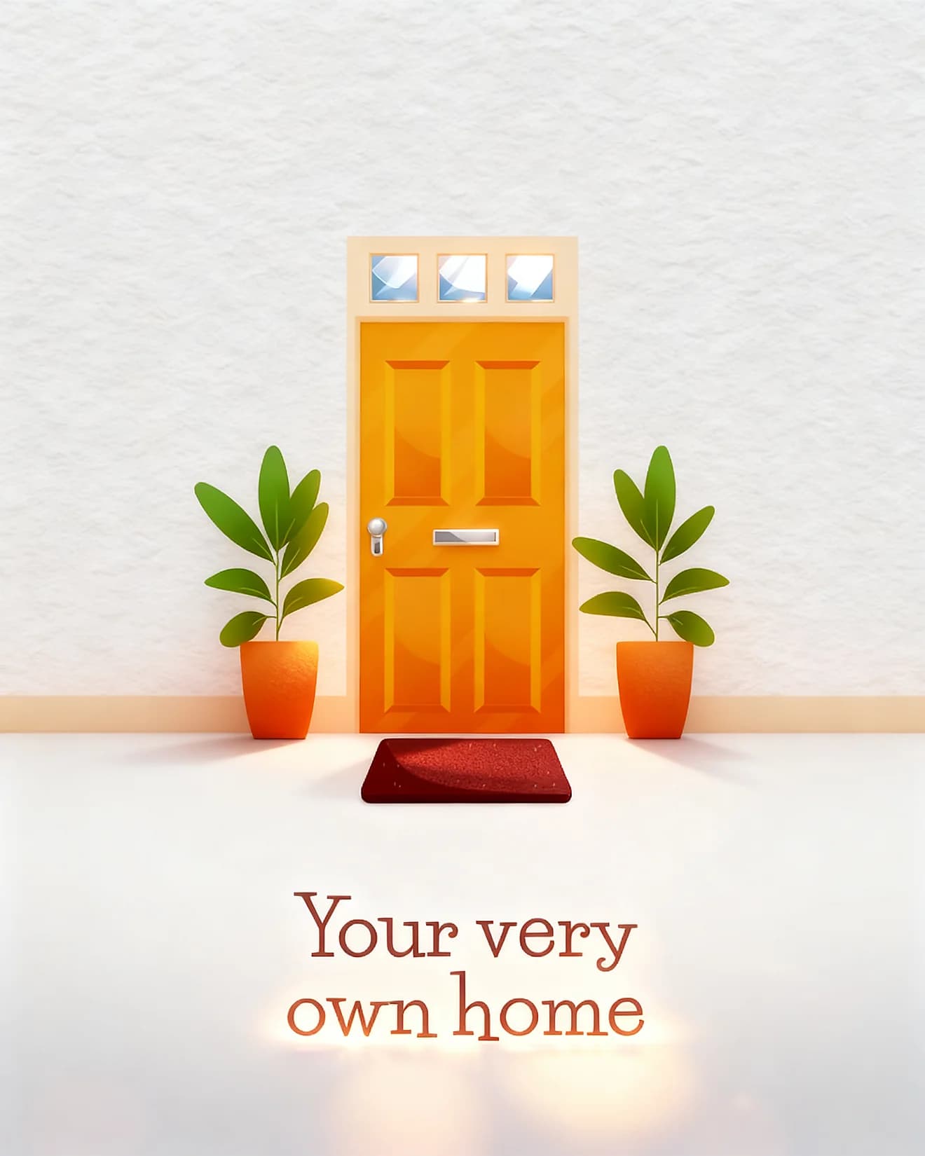 Warm Orange Front Door Warm Orange Front Door