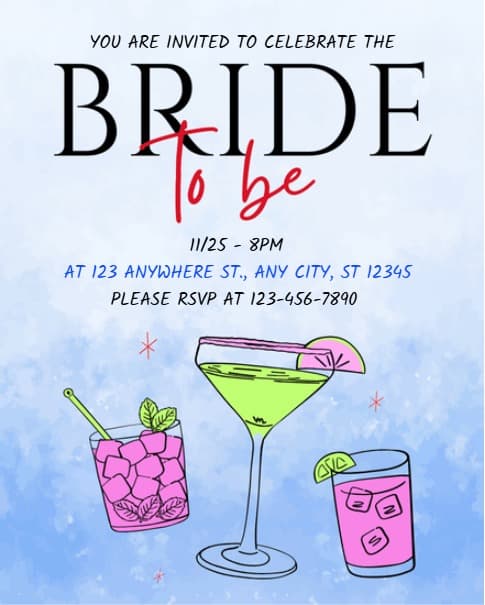 Cheers to the Bride Cheers to the Bride