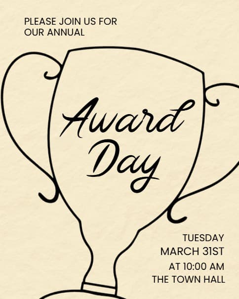 Awards Ceremony Invitation Awards Ceremony Invitation