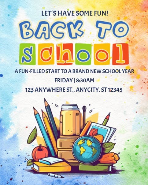 Back to School Party Back to School Party