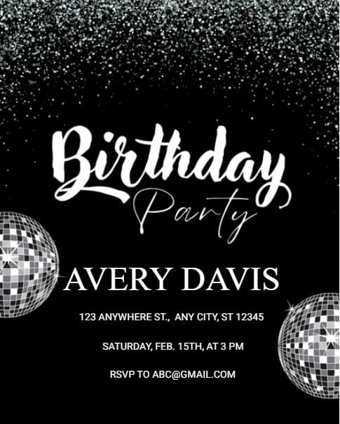 Disco Birthday Party Disco Birthday Party