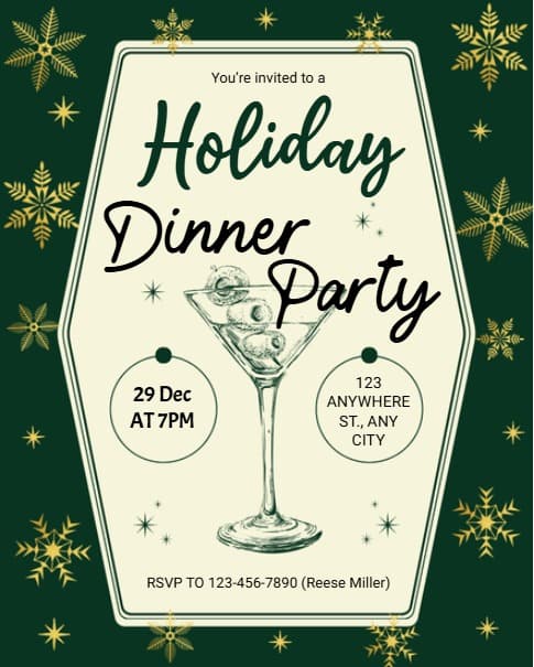 Elegant Holiday Dinner Elegant Holiday Dinner