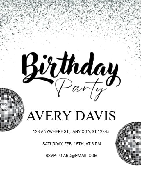 Glam Birthday Night Glam Birthday Night