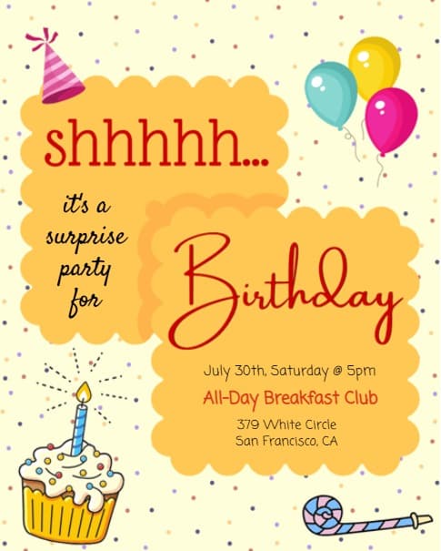 Shhh Surprise Party Shhh Surprise Party